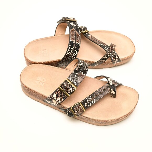 ABEO Lanai Thong Sandal  Size 39/women's 8- 8.5 Animal Print - Picture 4 of 6